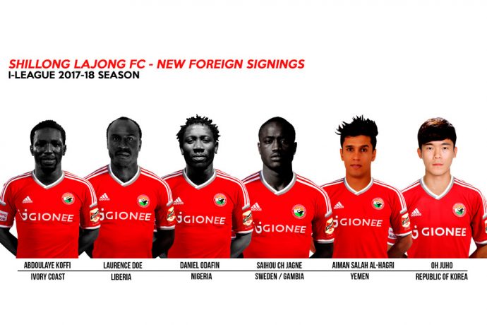 Shillong Lajong sign six foreign players for I-League 2017/18