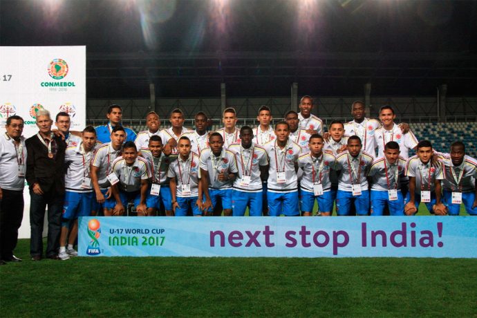 Colombia become the first team to arrive for FIFA U-17 World Cup India 2017 (Photo courtesy: FIFA U-17 World Cup India 2017 LOC)