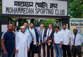 FIFA and AFC officials visit Mohammedan Sporting Club (Photo courtesy: Mohammedan Sporting Club)