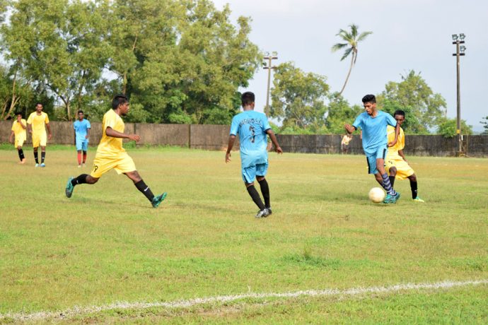GFA Third Division League action between Carmona SC and Margao SC (Photo courtesy: Goa Football Association)