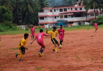 Latif scores twice as Dando Boys down United Club of Benaulim in a GFA Third Division League match. (Photo courtesy: Goa Football Association)