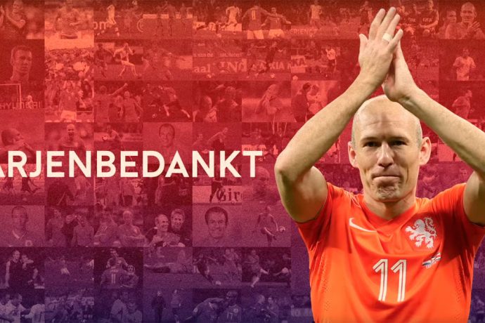 Netherlands captain Arjen Robben announces international retirement (Image courtesy: Koninklijke Nederlandse Voetbal Bond)