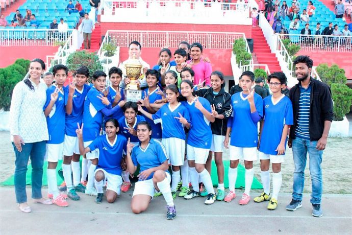 Chandigarh Sub-Junior Girls Football Team (Photo courtesy: AIFF Media)