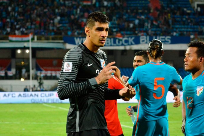 Indian national team goalkeeper Gurpreet Singh Sandhu (Photo courtesy: AIFF Media)