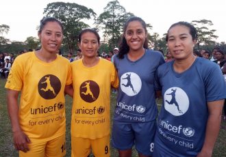 Indian Women's internationals invited to UNICEF Children's Day Programme (Photo courtesy: AIFF Media)