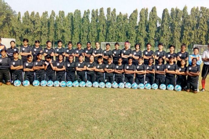 India U-15 Women's national team squad for the SAFF U-15 Women's Championship (Photo courtesy: AIFF Media)