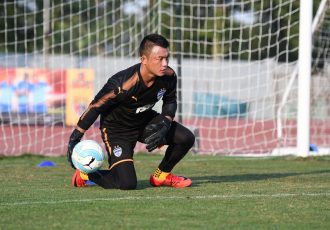 Bengaluru FC goalkeeper Lalthuammawia Ralte in training. (Photo courtesy: Bengaluru FC)
