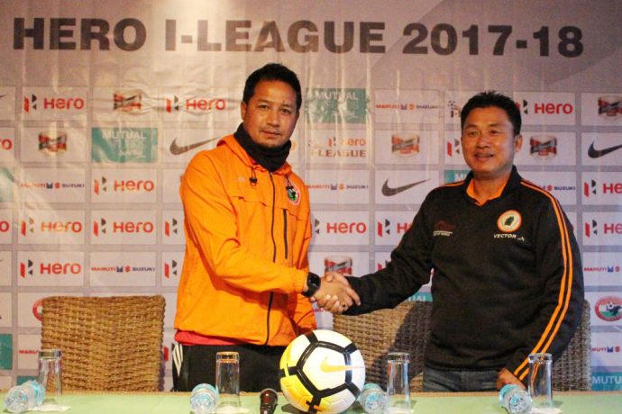 Shillong Lajong FC v NEROCA FC pre-match press conference (Photo courtesy: Shillong Lajong FC)