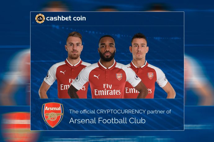 Arsenal FC signs world-first cryptocurrency partnership with CashBet Coin (Photo courtesy: CashBet)
