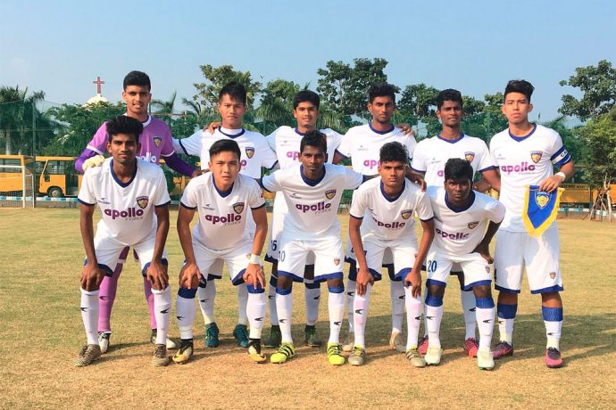 Chennaiyin FC U-18 team (Photo courtesy: Chennaiyin FC)