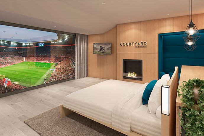 Courtyard by Marriott teams up with FC Bayern to give guests a front row seat. (Photo courtesy: Marriott International)