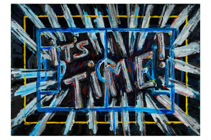 It's Time by American-Italian painter and sculptor, Florian Crespol (Image courtesy: HG Contemporary Gallery)