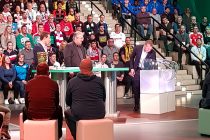 German national team goalkeeper coach Andreas Köpke carried out the DFB-Pokal (German Cup) semifinal draw at the Deutsches Fußballmuseum (German Football Museum) in Dortmund on Sunday evening. (Photo courtesy: CPD Football)
