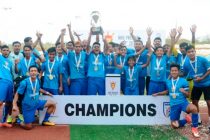 Minerva Punjab FC lift their third Nike Premier Cup trophy in style (Photo courtesy: AIFF Media)