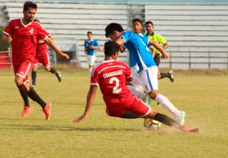 Chandigarh shares honours with Manipur as match ends 1-1 (Photo courtesy: AIFF Media)