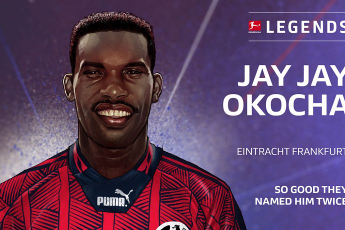 Jay-Jay Okocha announced as new member of the "Bundesliga Legends Network" (Image courtesy: DFL Deutsche Fußball Liga)