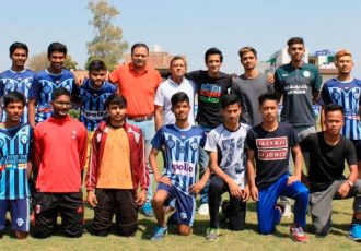 AIFF dignitaries visit Minerva Punjab FC Academy (Photo courtesy: AIFF Media)