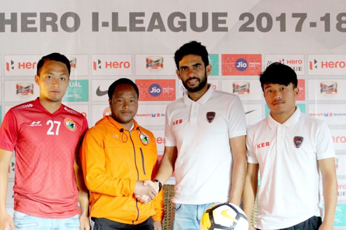 Pre-match press conference ahead of the Shillong Lajong FC v East Bengal I-League match. (Photo courtesy: Shillong Lajong FC)