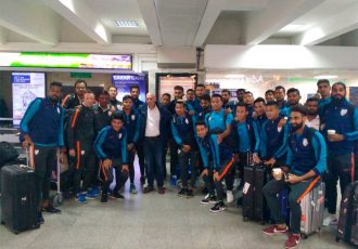 Indian national team reaches Bishkek for AFC Asian Cup qualifier (Photo courtesy: AIFF Media)