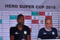 NorthEast United FC Press Conference ahead of the Hero Super Cup encounter against Gokulam Kerala FC (Photo courtesy: AIFF Media)