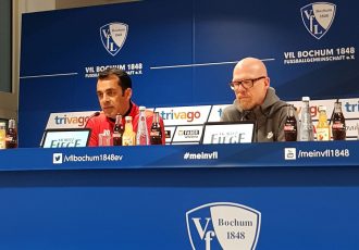 VfL Bochum coach Robin Dutt during a press conference (Photo courtesy: CPD Football)