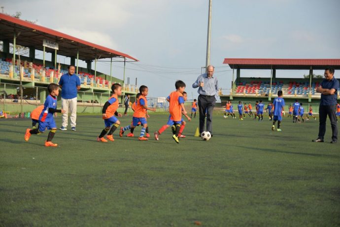 German Consul General Dr. Michael Feiner visits Mizoram FA Grassroots Programme (Photo courtesy: Mizoram Football Association)