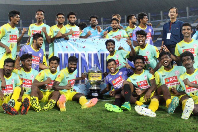 Kerala defeat West Bengal on penalties to win 2018 Santosh Trophy (Photo courtesy: AIFF Media)