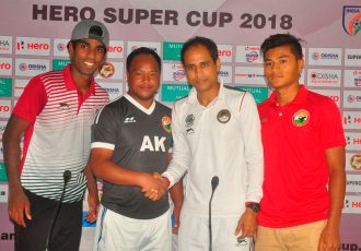 Pre-match press conference ahead of the Hero Sup Cup 2018 match Shillong Lajong FC vs Mohun Bagan AC (Photo courtesy: Shillong Lajong FC)