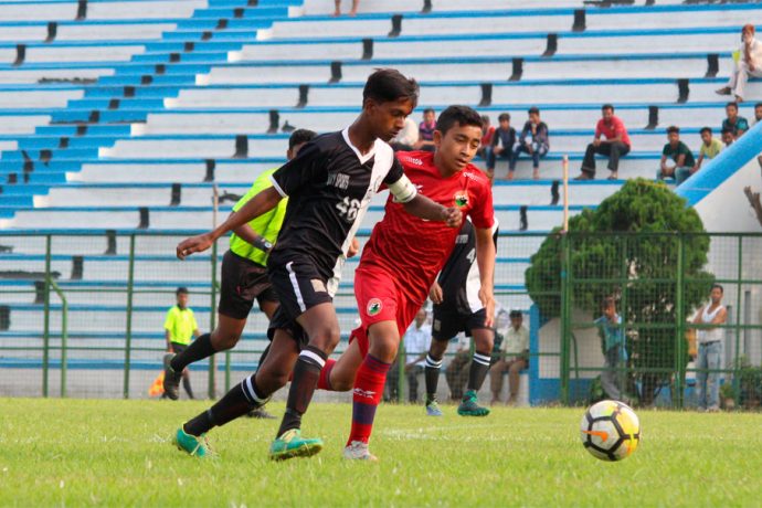 U-13 Youth League action between Mohammedan Sporting Club U-13 and Shillong Lajong U-13. (Photo courtesy: Mohammedan Sporting Club)
