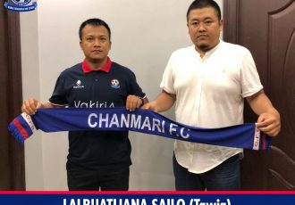 Chanmari FC name Lalruatliana Sailo (Tawia) as their new head coach (Photo courtesy: Chanmari FC)