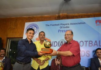 The FPAI Indian Football Awards 2018 handed out to Sunil Chhetri and other Indian football starts in Kolkata. (Photo courtesy: FPAI)
