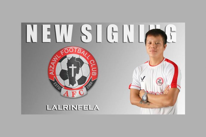 Aizawl FC announce signing of attacking midfielder Lalrinfela. (Photo courtesy: Aizawl FC)