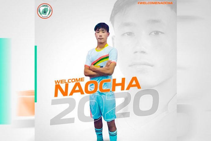 NEROCA FC hand teenager Naocha Huidrom Singh a pro contract. (Photo courtesy: NEROCA FC)