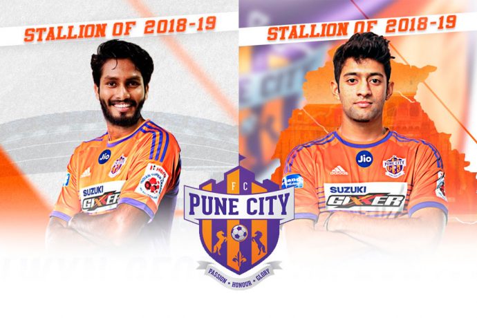 Alwyn George and Nikhil Poojari come home with FC Pune City (Images courtesy: FC Pune City))