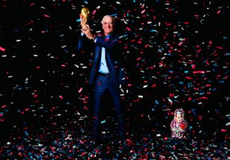 France head coach Didier Deschamps with the FIFA World Cup Trophy. (Photo courtesy: Hublot)
