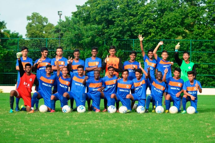 Youngsters from the SESA Football Academy in Goa. (Photo courtesy: SESA Football Academy)