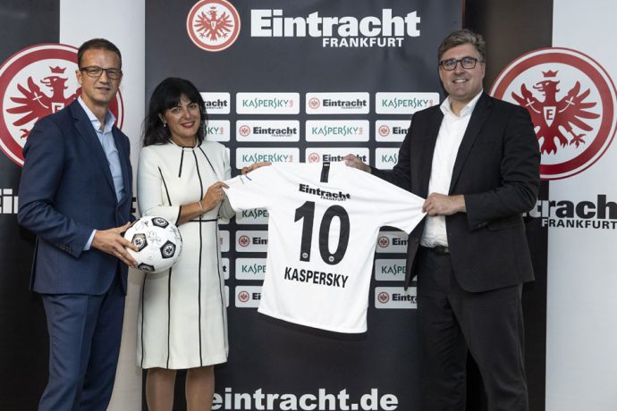 Eintracht Frankfurt and global cyber security leader Kaspersky Lab have entered into a long term partnership with a variety of benefits for both parties. (Photo courtesy: Kaspersky Lab)