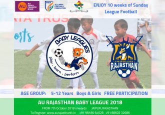 AU Rajasthan FC announces Baby League to promote young footballers in Rajasthan. (Image courtesy: AU Rajasthan FC)