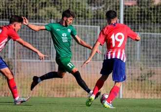 Match action during the pre-season friendly match Clube Atletico de Madrid vs Jamshedpur in Madrid, Spain. (Photo courtesy: Jamshedpur FC)