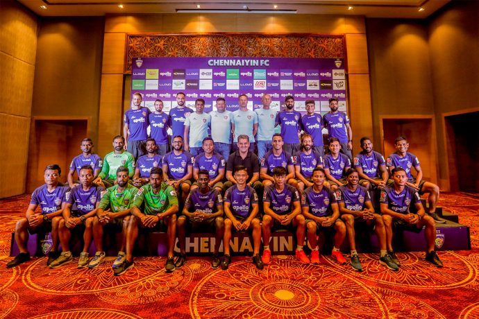 The Chennaiyin FC squad for the 2018/19 Indian Super League (ISL) season. (Photo courtesy: Chennaiyin FC)
