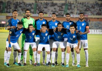 India U-23 national team at the SAFF Suzuki Cup 2018 Final. (Photo courtesy: AIFF Media)