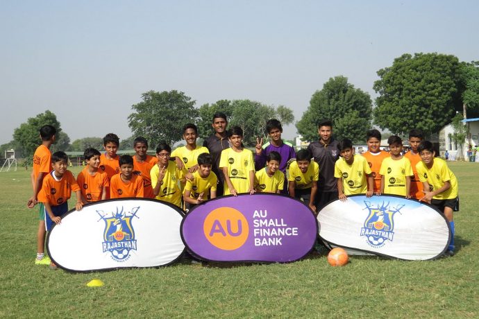 Baby League launch by AU Rajasthan FC and Rajasthan Football Association in Jaipur. (Photo courtesy: AU Rajasthan)