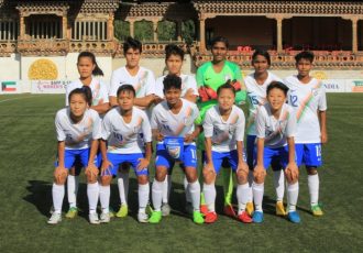 India U-18 Women's national team at the SAFF U-18 Women’s Championship. (Photo courtesy: AIFF Media)