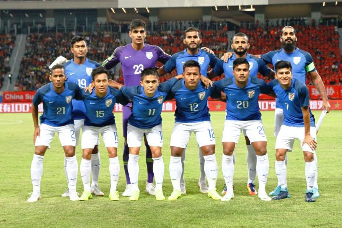 The Indian national team. (Photo courtesy: AIFF Media)