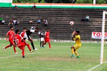 70th Independence Day Cup match action between Mohammedan Sporting Club and BSF Jalandhar at the Nurul Amin Stadium in Nagaon, Assam. (Photo courtesy: Mohammedan Sporting Club)