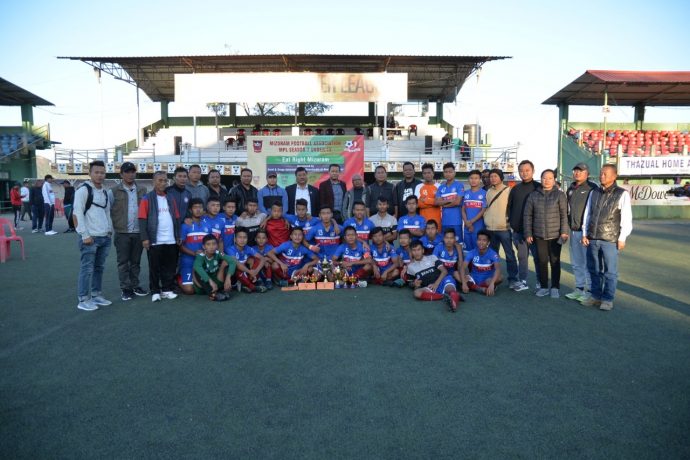 The victorious Chhinga Veng FC U-18 squad. (Photo courtesy: Mizoram Football Association)