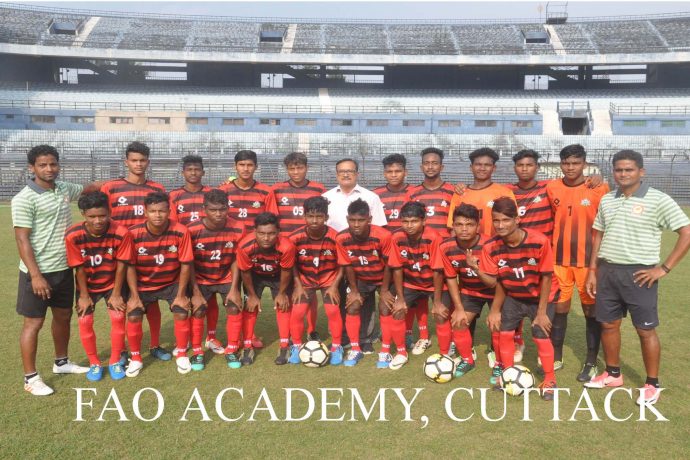 The FAO Academy U-18 team for the U-18 Youth League. (Photo courtesy: Football Association of Odisha)