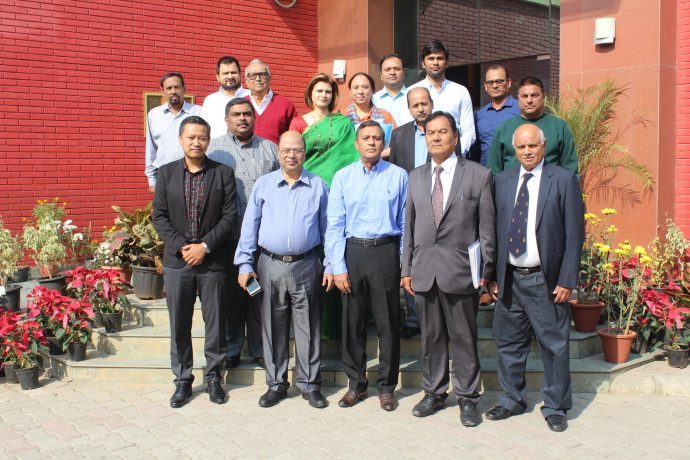 The AIFF Executive Committee after its meeting at Football House in New Delhi. (Photo courtesy: AIFF Media)