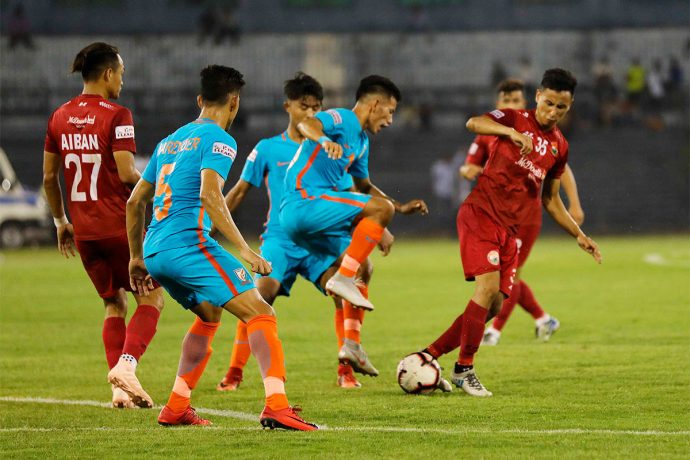 Hero I-League match action between Indian Arrows and Shillong Lajong FC. (Photo courtesy: Shillong Lajong FC)