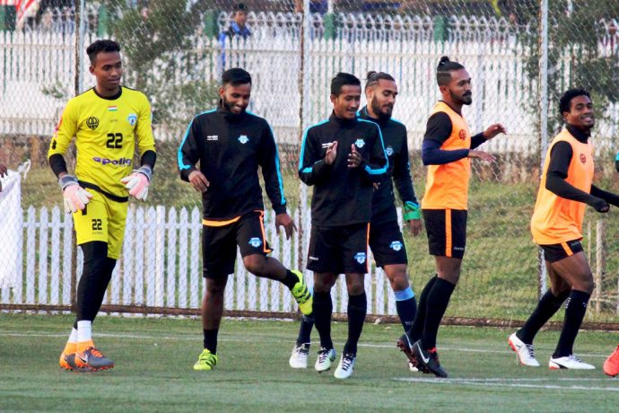 Minerva Punjab FC training session. (Photo courtesy: AIFF Media)